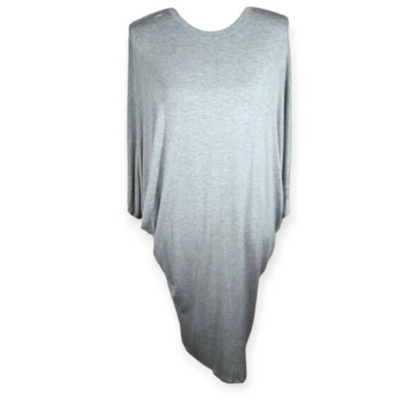 RICHARD HALLMARQ GRAY DOLMAN SLEEVE DRESS SZ.S EUC. - Picture 1 of 8